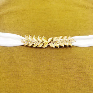 [Jennifer Moore] Vintage Gold Leaf Clasp Belt